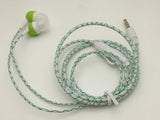 LED Glow In The Dark Earphones w/Zipper Earphones