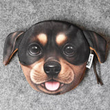 Cute Cat Face Printing Zipper Coin Purses Women Cartoon Coin Wallets Ladies Makeup Storage Bag