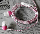 LED Glow In The Dark Earphones w/Zipper Earphones